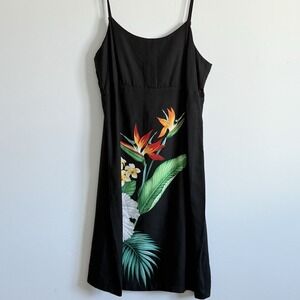 Lava Hut Hawaiian Dress Floral Resort Beach Luau Island Woman 2XL Vacay Y2K